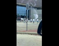 Collab IITW - Group does tiktok trend transition near museum