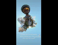 Cyclist with 360 camera records himself riding bike