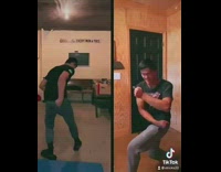 Guy catch coins turn around slowmo tiktok