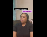 Woman looks lonely but is an introvert 