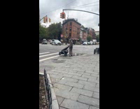 Collab WINY - Man gray wizard robe shout on street