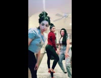 Four drunk girls do buss it challenge