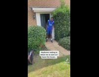 Hayfever waits to attack guy outside house