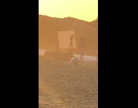 Girl white background light reflector beach rock