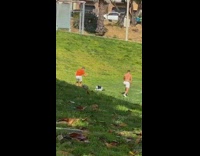 Shirtless guy white shorts squat workout park part 1