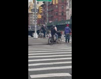 2 guys fight after possible accident 