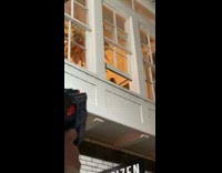 Guy shoots friend with nerf gun second floor