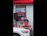 Man new york jersey DJ on street part 1