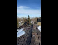 Collab Clips mpugc - Guy shoveling snow falls off roof