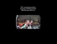 Uber hits drunk womens moms car 