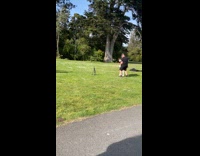 Man and woman jam session at park