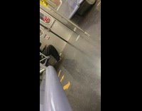 Guy films man screaming on subway