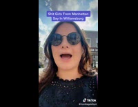 Lady Imitates How City Girls Would Behave