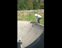 Collab WeirdM - Man in scooter jumps and fell down