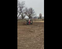 Guy does donuts red golf cart fail 