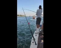 Guy uses fishing rod to pass can 