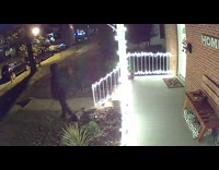 Collab DailyDoseOfInternet - Guy picks up and throws christmas decoration 