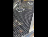 Woman rub down belly chef statue street