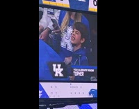You already know topher kid on jumbotron at game