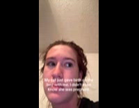 Woman shocked after cat gave birth on her bed