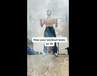 How workout looks on instagram vs reality 