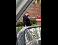 Collab WINY - Woman black coat multiple selfies of same pose