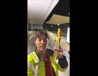 Men makes parody of guy being arrested 