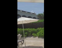 Two women white bikini photoshoot on the rooftop