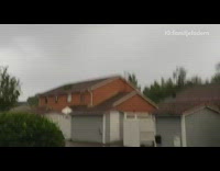 Guy catches lightning strike during rain storm 