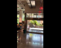 Live band performs inside the supermarket store