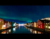 Northern Lights timelapse on Old Town Bridge