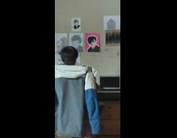 Guy plays keyboard piano with foot 