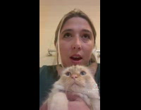 Girl tells story of cat scratching her scared