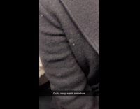 Man makes fire for heat on subway