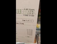 Four thousand slices of cucumber on receipt