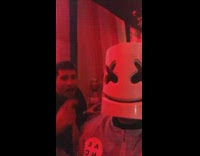 Guy snaps fingers goes inside club