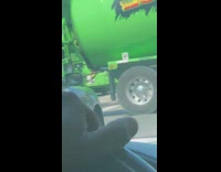 Crossing guard dances with flowers 