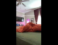 Dog growling at hooman when putting sweater on