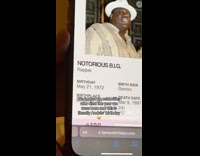 Mans birthday is Notorious B.I.Gs death date 