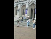 girls matching outfits grey cathedral 