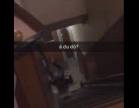 Guy does a flip on the stairs and falls 