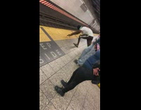 Collab Winy - Guy does jumping push ups on platform 