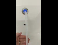 Faucetless sink blue light sensor release water