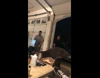 Guy tries to scare friend backfires fail