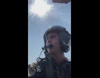 Pilot does transition from outside jet to inside jet