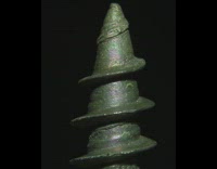 Guy heats up nail fire torch flame