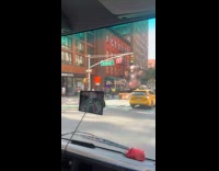 Collab WINY - Huge rat inflatable on pickup truck bed