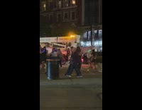 Group of people dance together with glow in the dark necklaces