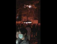 Police arrives at the anti-lockdown protest 