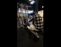 Man breaks rower string and falls 